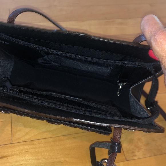 Brighton gorgeous black an brown bag good used condition - Picture 4 of 10